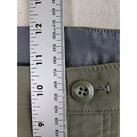 Eddie Bauer Convertable Hiking Pants Mens 38x30 * Green Stretch Lightweight EUC - Picture 10 of 14